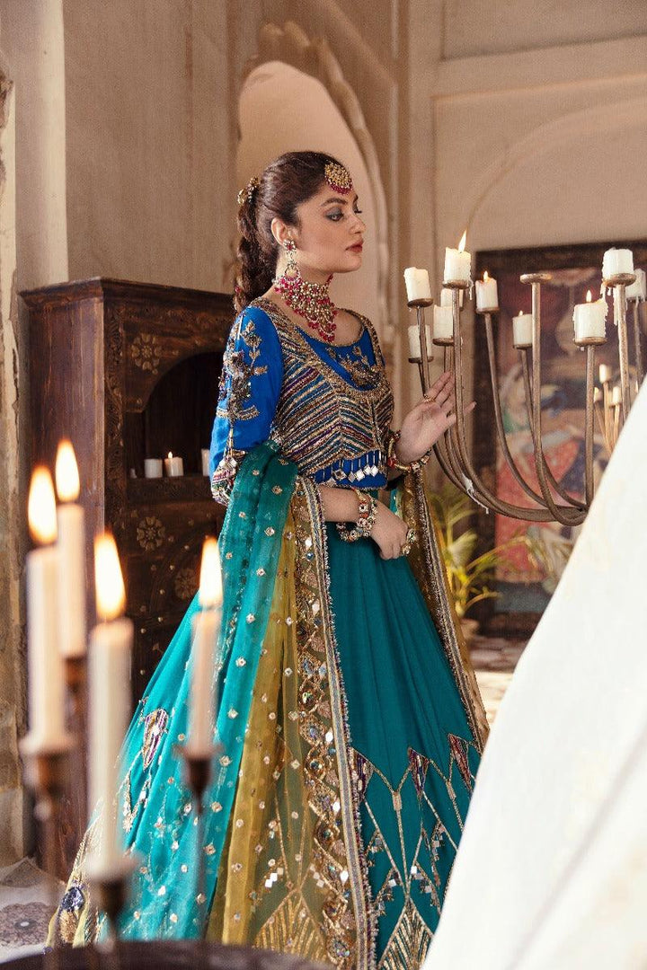 Maria Osama Khan - Riwayat - 008 - Gold - Lehenga - Choli - Studio by TCS