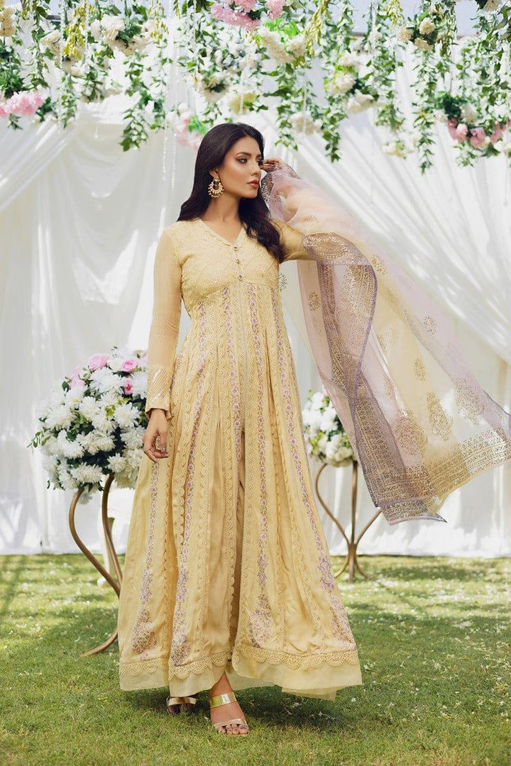 Aisha Fatema - Honey Hue - Embroidered Chiffon - 2 Piece - Studio by TCS