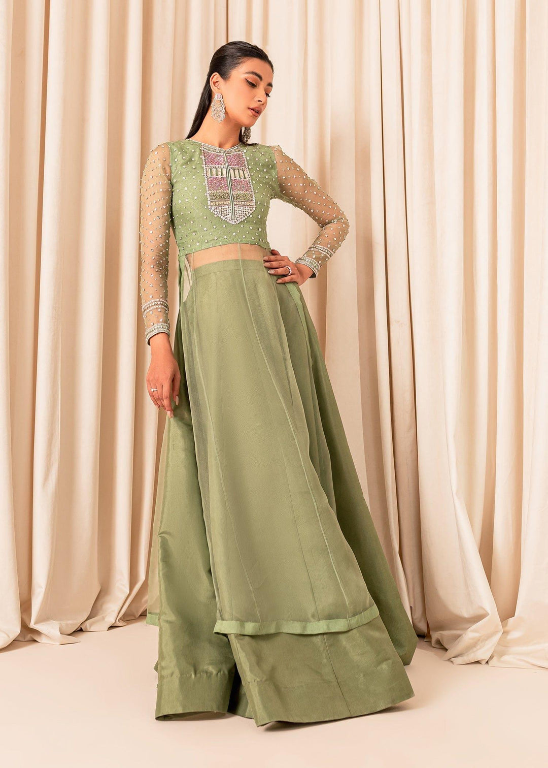 Allure by Ih - MOLLY - Organza - Matcha Green - 3 Piece - Studio by TCS