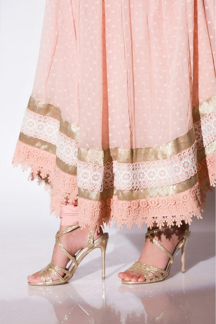 Insia Sohail - Sherry - Peach - Chiffon - 2 Piece - Studio by TCS