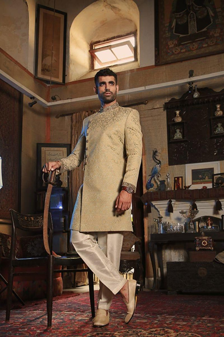 GEM Garments - Haarith - Sherwani - Light Green - 1 Piece - Jamawar - Studio by TCS