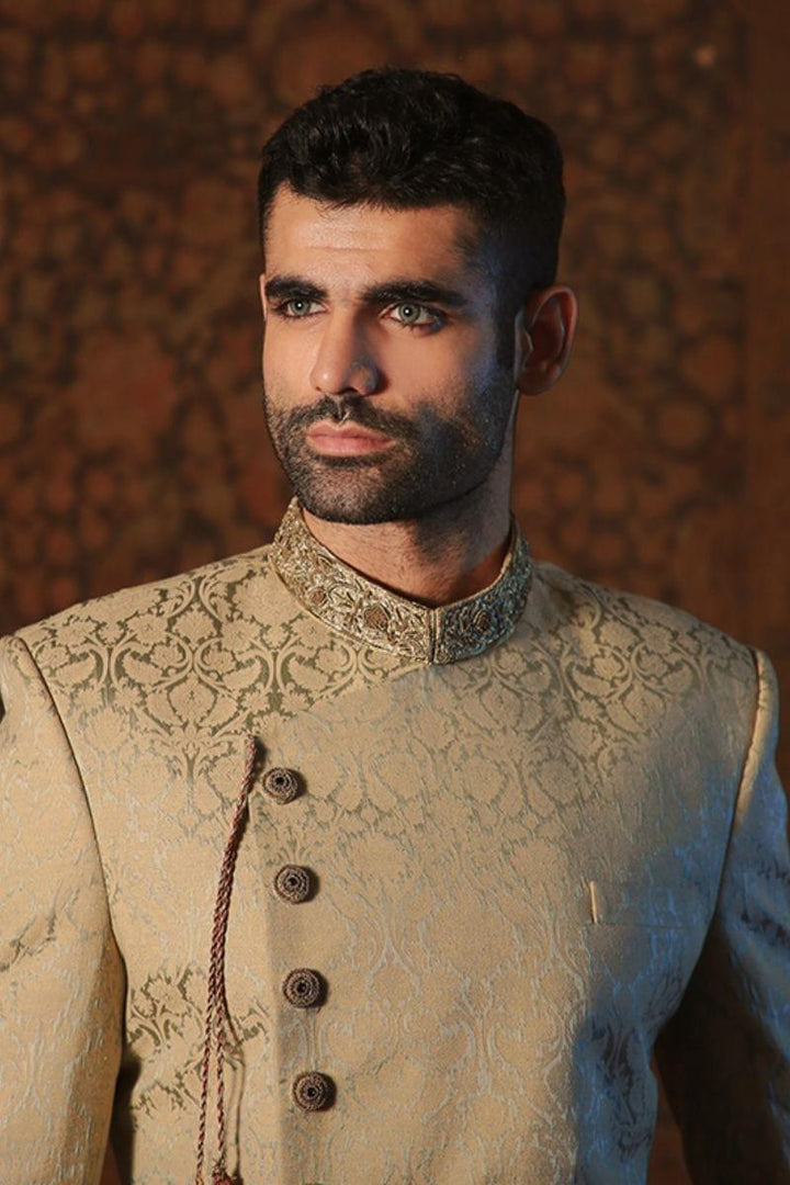 GEM Garments - Haarith - Sherwani - Light Green - 1 Piece - Jamawar - Studio by TCS