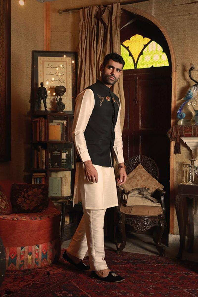 GEM Garments - Hakim - Waistcoat - Black - 1 Piece - Viscose Polyester - Studio by TCS