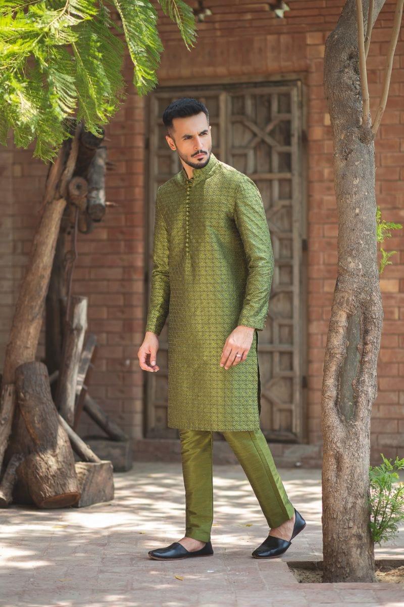 GEM Garments - Adaat - Kurta - Green - 1 Piece - Embroidered - Studio by TCS