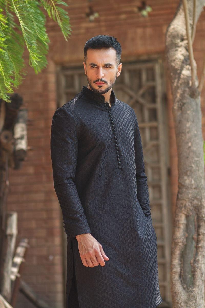 GEM Garments - Lutf - Kurta - Black - 1 Piece - Embroidered - Studio by TCS