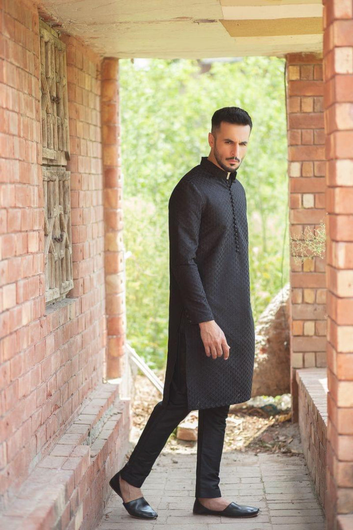 GEM Garments - Lutf - Kurta - Black - 1 Piece - Embroidered - Studio by TCS