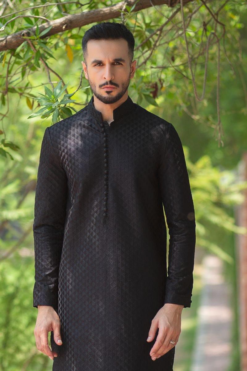 GEM Garments - Lutf - Kurta - Black - 1 Piece - Embroidered - Studio by TCS