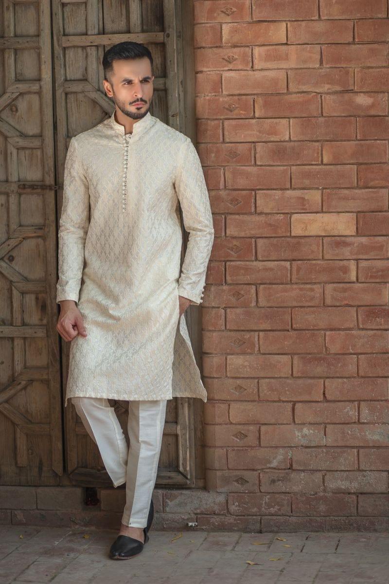 GEM Garments - Ghazab - Kurta - Cream - 1 Piece - Embroidered - Studio by TCS