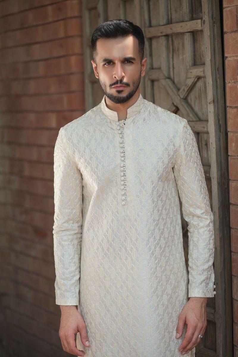 GEM Garments - Ghazab - Kurta - Cream - 1 Piece - Embroidered - Studio by TCS