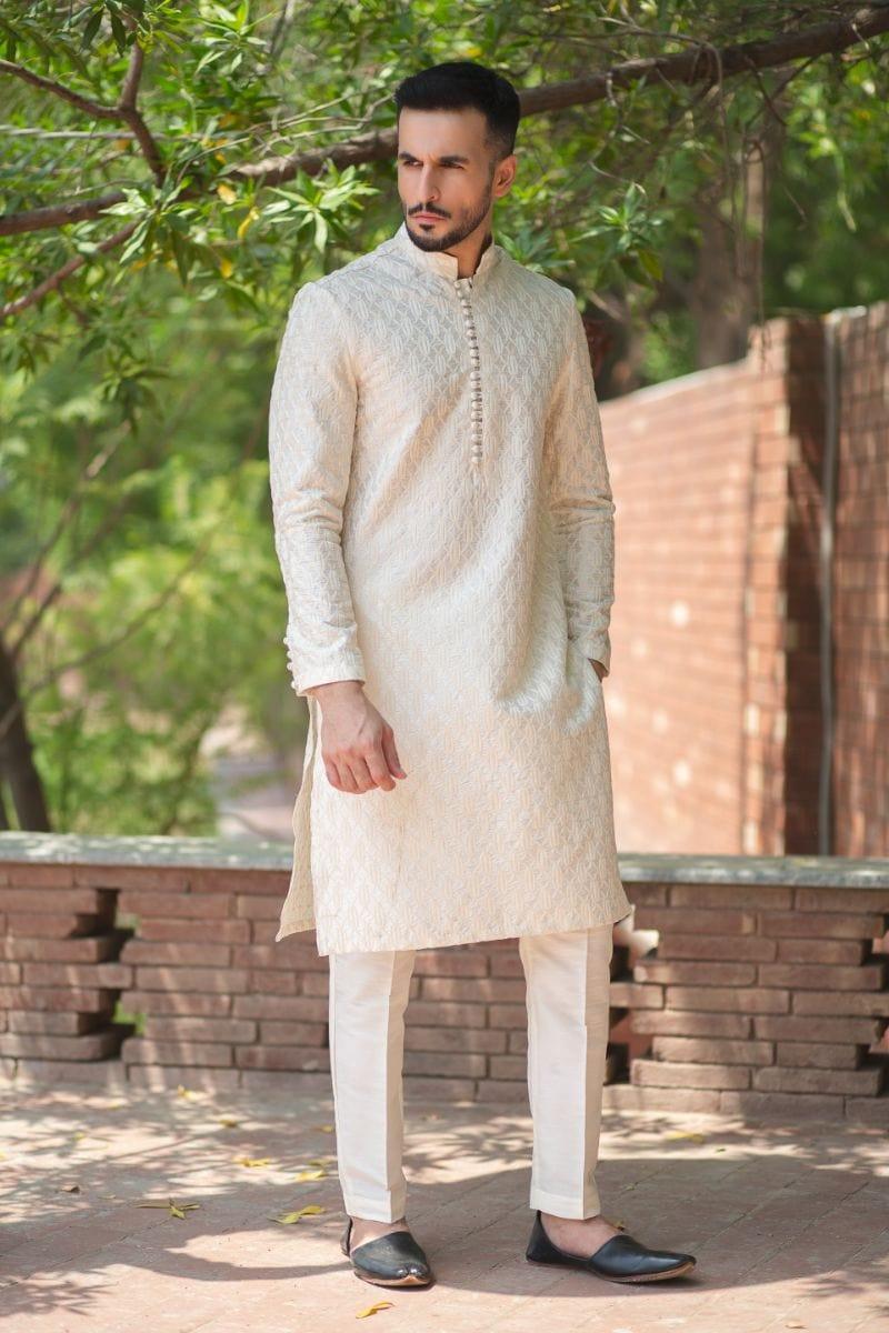 GEM Garments - Ghazab - Kurta - Cream - 1 Piece - Embroidered - Studio by TCS