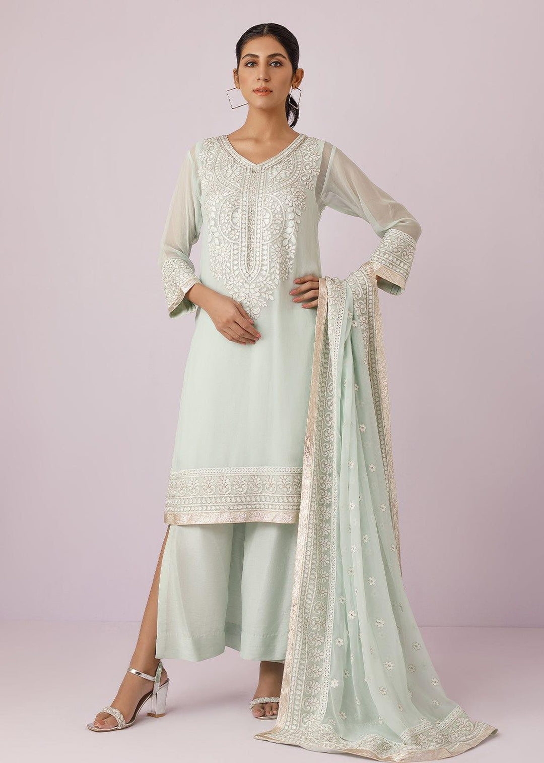 Rizwan Beyg - Aydin - Embroidered Chiffon & Cotton - 2 Piece - Studio by TCS