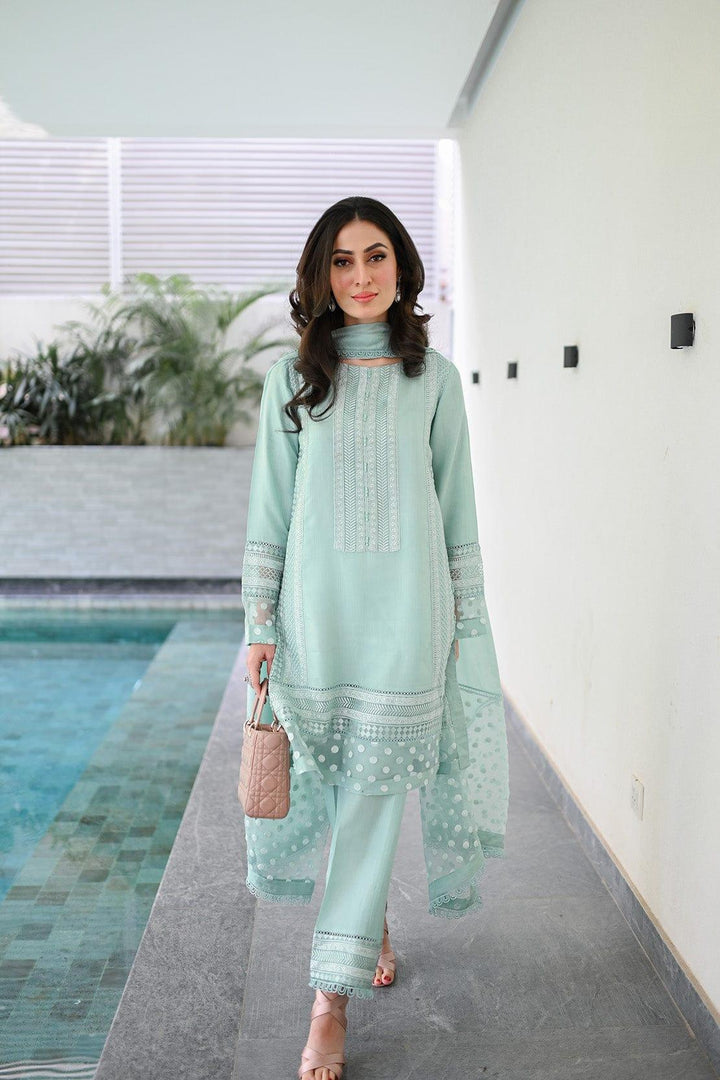 Leon - Emilia - Light Blue - Embroidered - 3 Piece - Studio by TCS