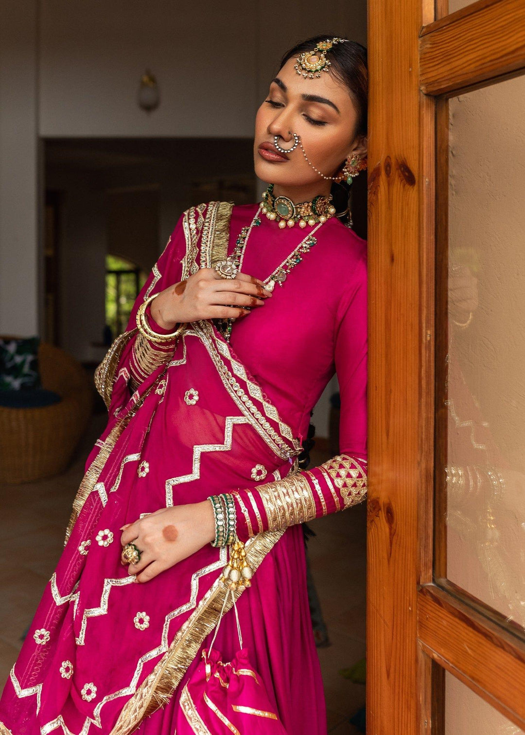 Allure by Ih - SITAAR - Silk & Chiffon - Magenta - 4 Piece - Studio by TCS