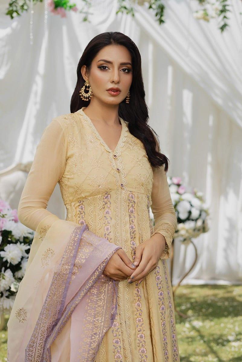 Aisha Fatema - Honey Hue - Embroidered Chiffon - 2 Piece - Studio by TCS