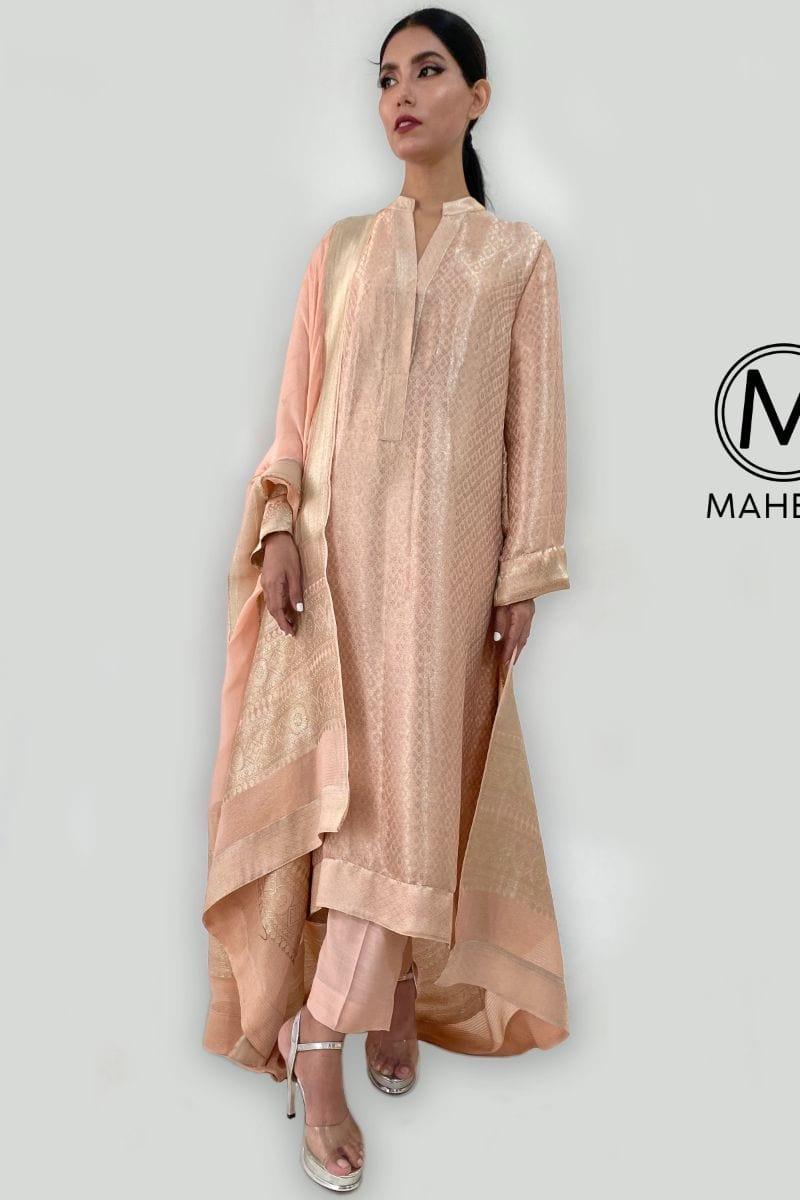 Maheen Khan - Princess - 3 - Peach - Tunic - Studio by TCS