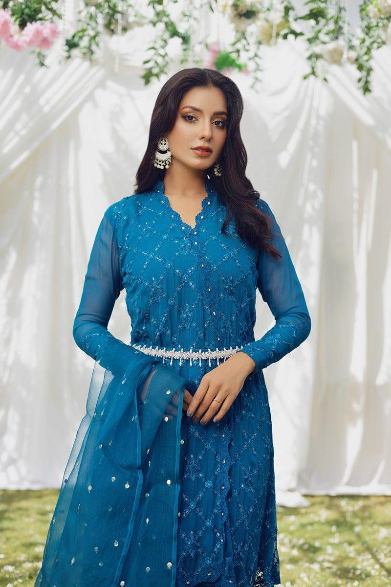 Aisha Fatema - Heavenly Oracle - Blue - Chiffon - 2 Piece - Studio by TCS