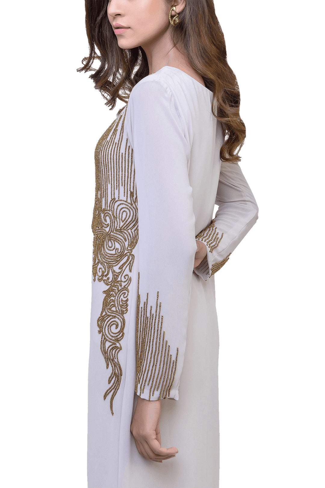 Natasha Kamal -  Leia Georgette Tunic With Lining & Raw Silk Trousers