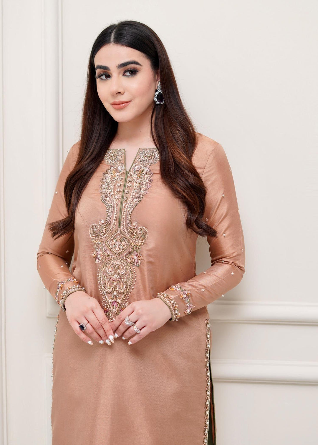 Allure by Ih - HANA - Katan Silk - Sand Peach - 3 Piece - Studio by TCS