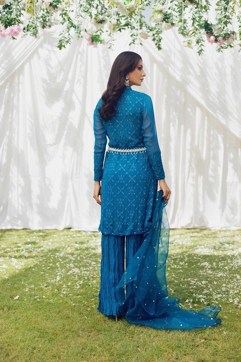 Aisha Fatema - Heavenly Oracle - Blue - Chiffon - 2 Piece - Studio by TCS