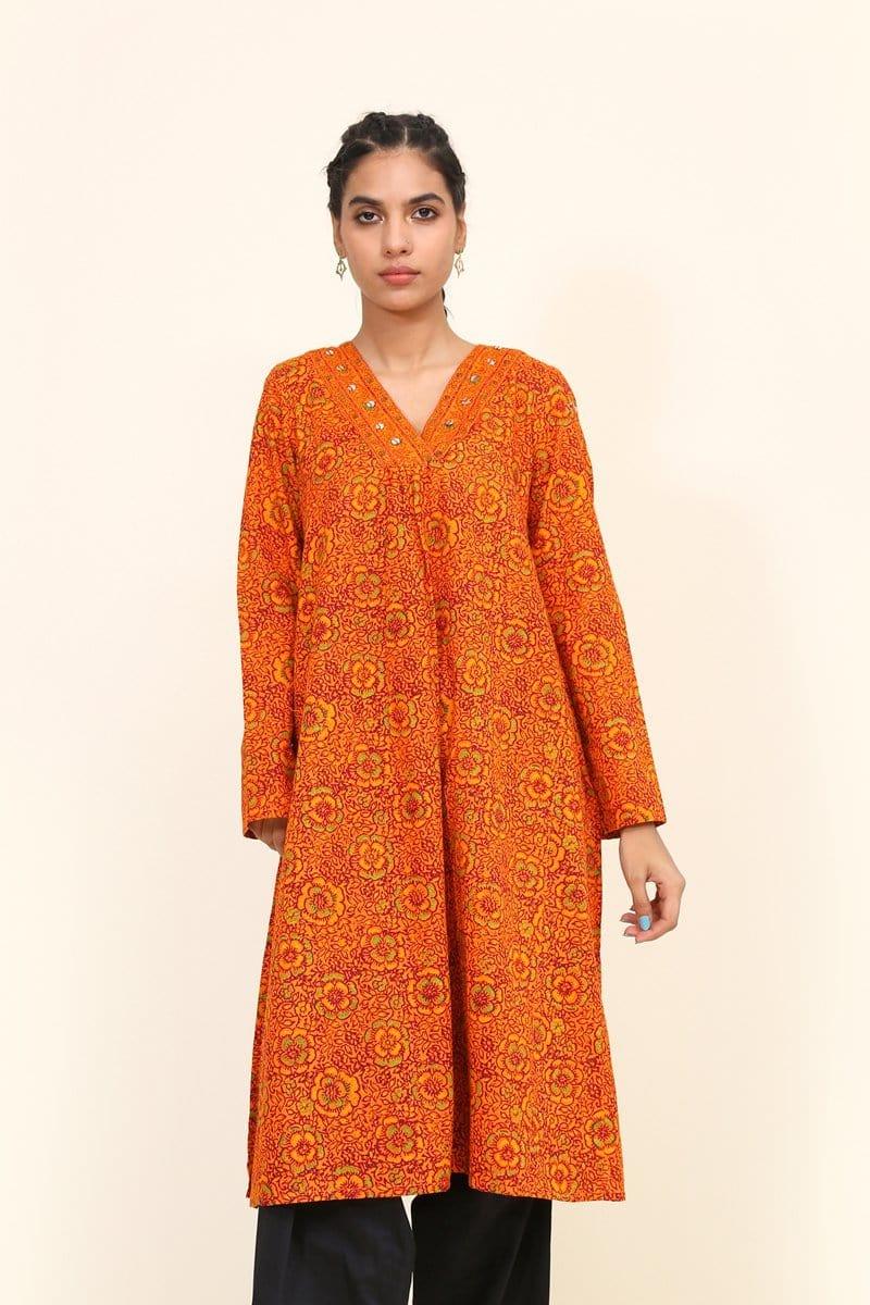 Generation - Orange Sanganer Tunic - 1 PC - Studio by TCS