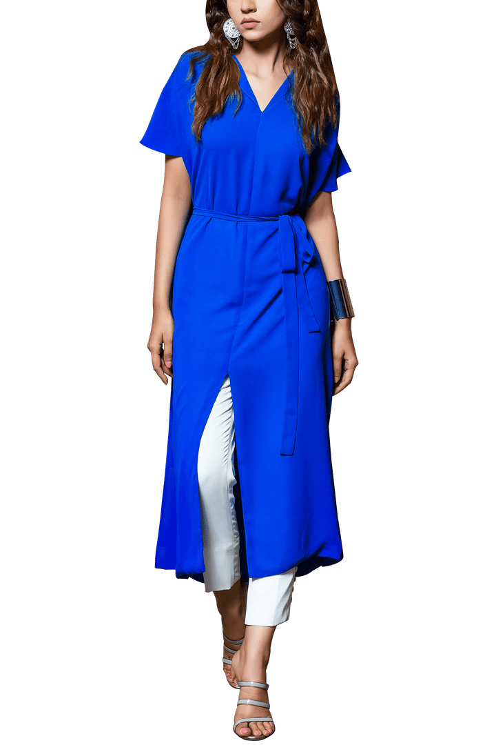 Natasha Kamal - Azure Georgette Chiffon Tunic