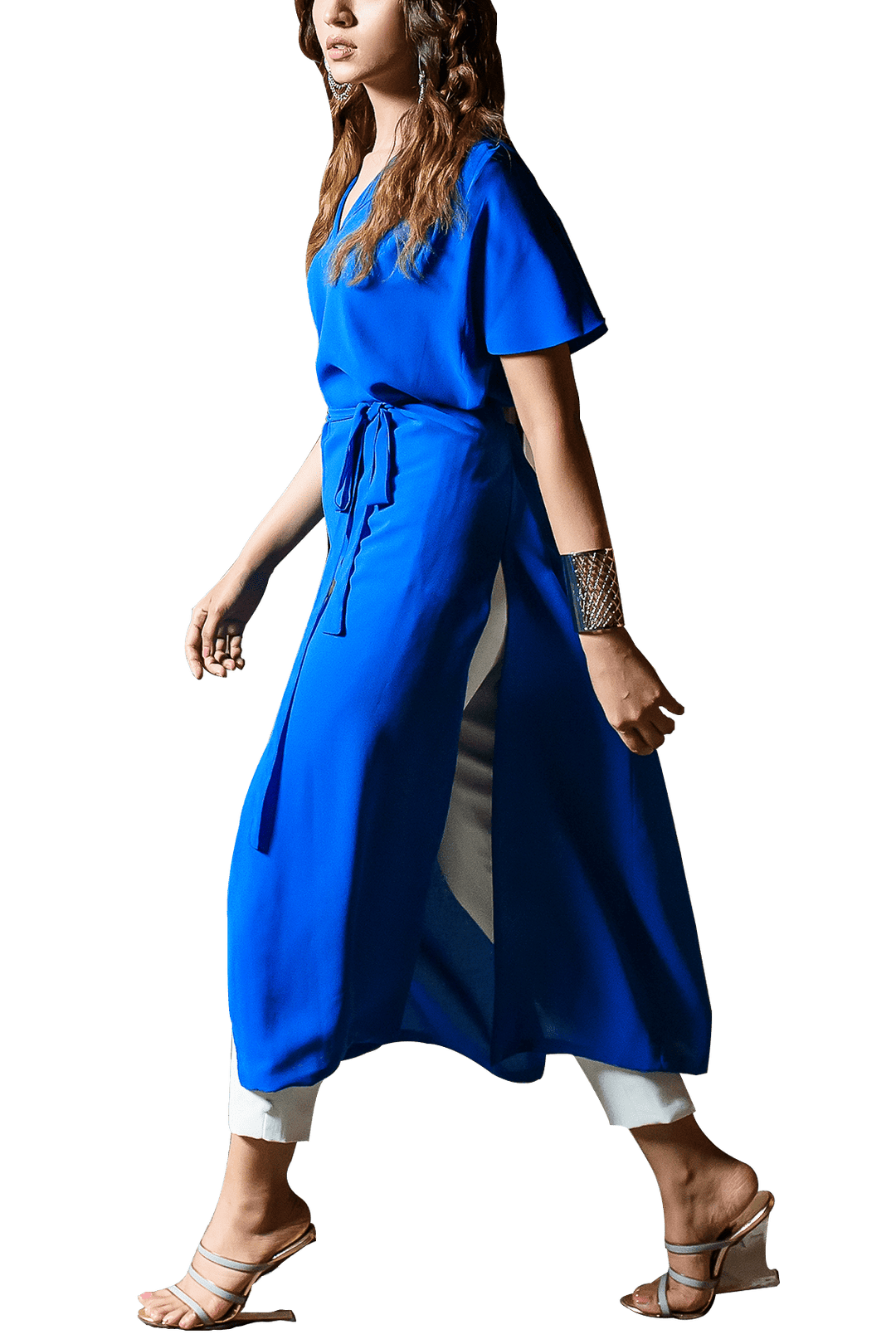 Natasha Kamal - Azure Georgette Chiffon Tunic