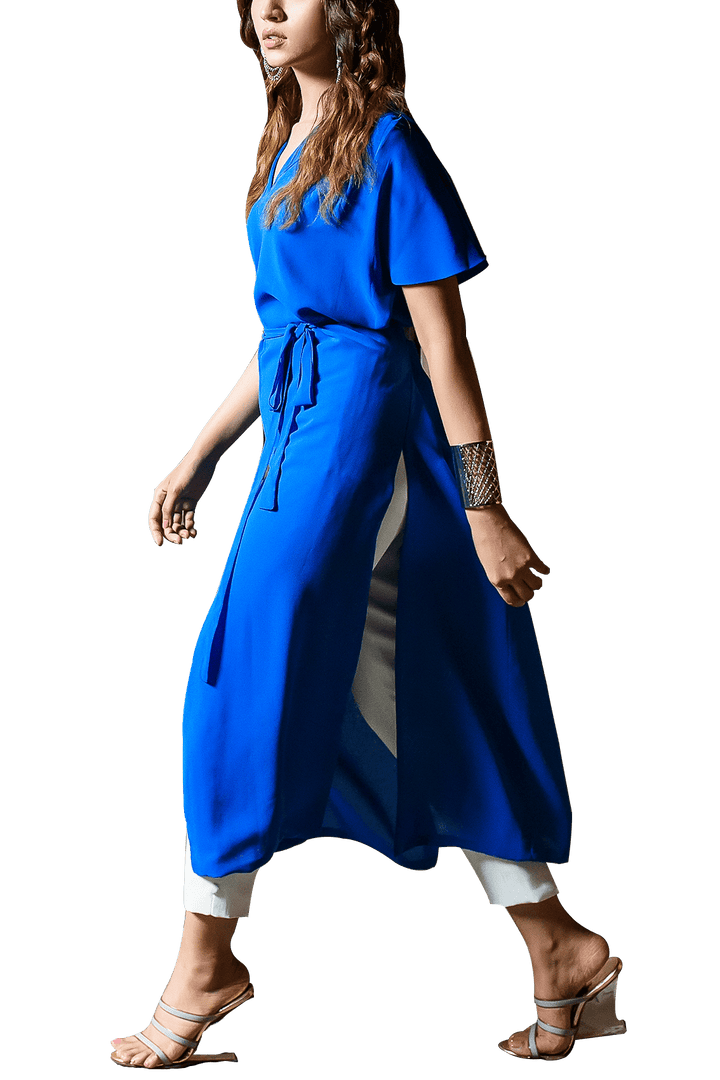 Natasha Kamal - Azure Georgette Chiffon Tunic