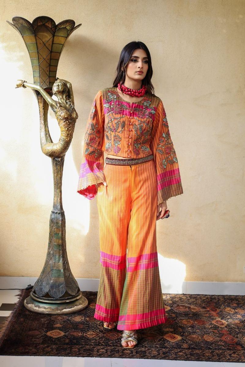 Huma Adnan - Aniq - Cotton - Mustard - 2 Piece - Studio by TCS