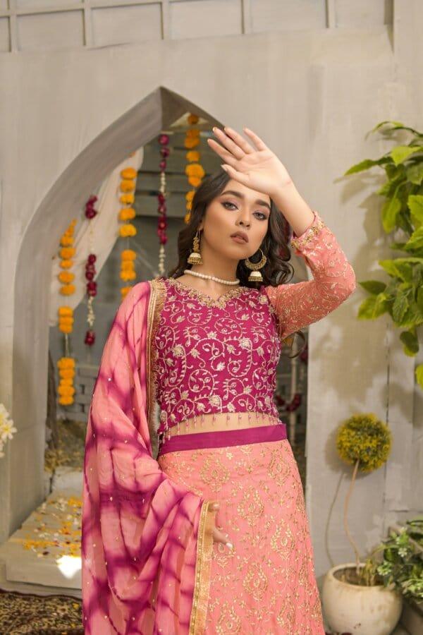 Rubys Couture - Embroidered Lehenga with Embroidered Choli - Marjaan - Studio by TCS