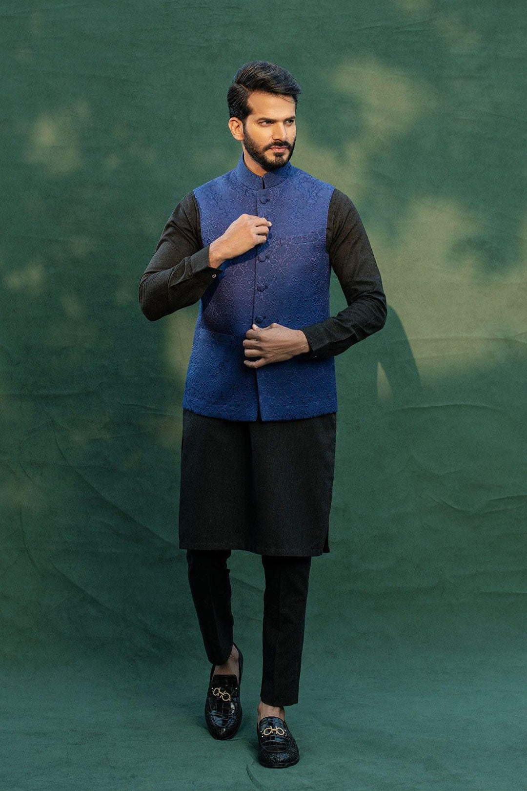 Leon Man - DEEP BLUE Waistcoat - 1 Piece - Studio by TCS