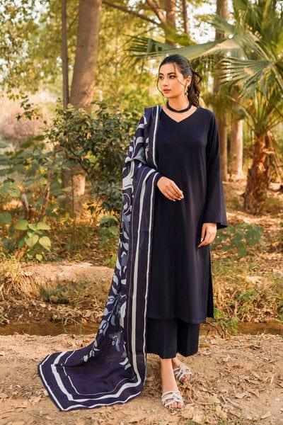 Natasha Kamal - Black Coord Set with Printed Silk Dupatta - 3 Pieces - Studio by TCS