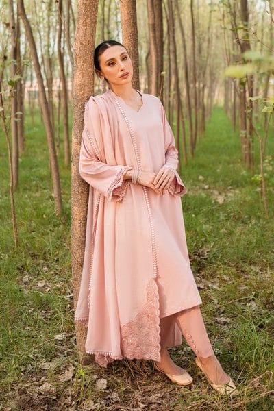 Natasha Kamal - Kashmiri Pink Coord Set with Dupatta - 3 Pieces - Studio by TCS