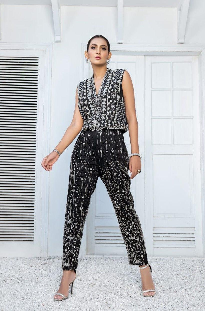 Malook - Belleza 2.0 (Jumpsuit) - Chiffon Shirt & Raw Silk Trouser - 2 Piece - Studio by TCS