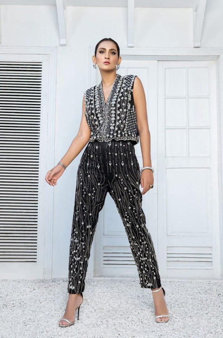 Malook - Belleza 2.0 (Jumpsuit) - Chiffon Shirt & Raw Silk Trouser - 2 Piece - Studio by TCS