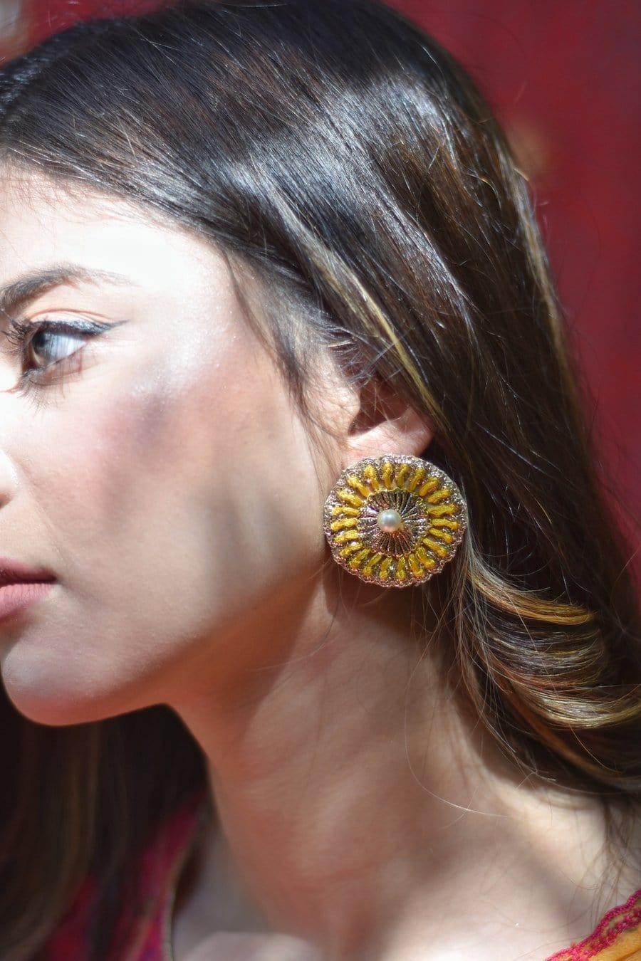 Chapter 13 - Yellow Gainda Earrings