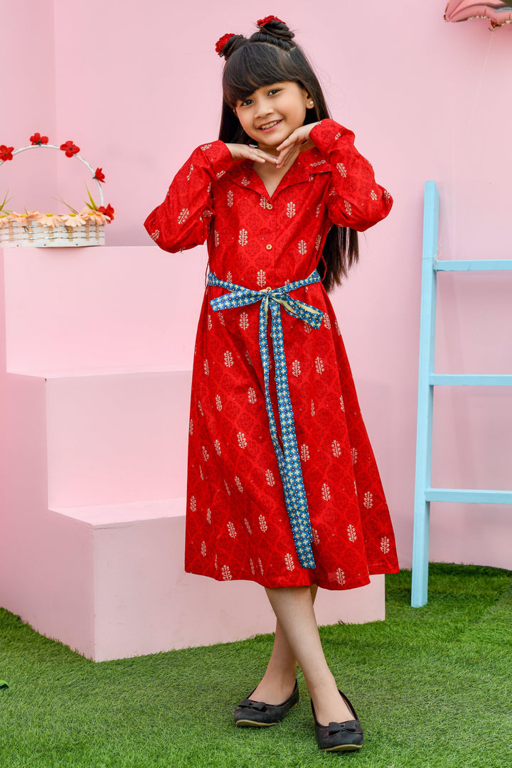 Modest - Red Printed Lawn Shirt - Studio by TCS