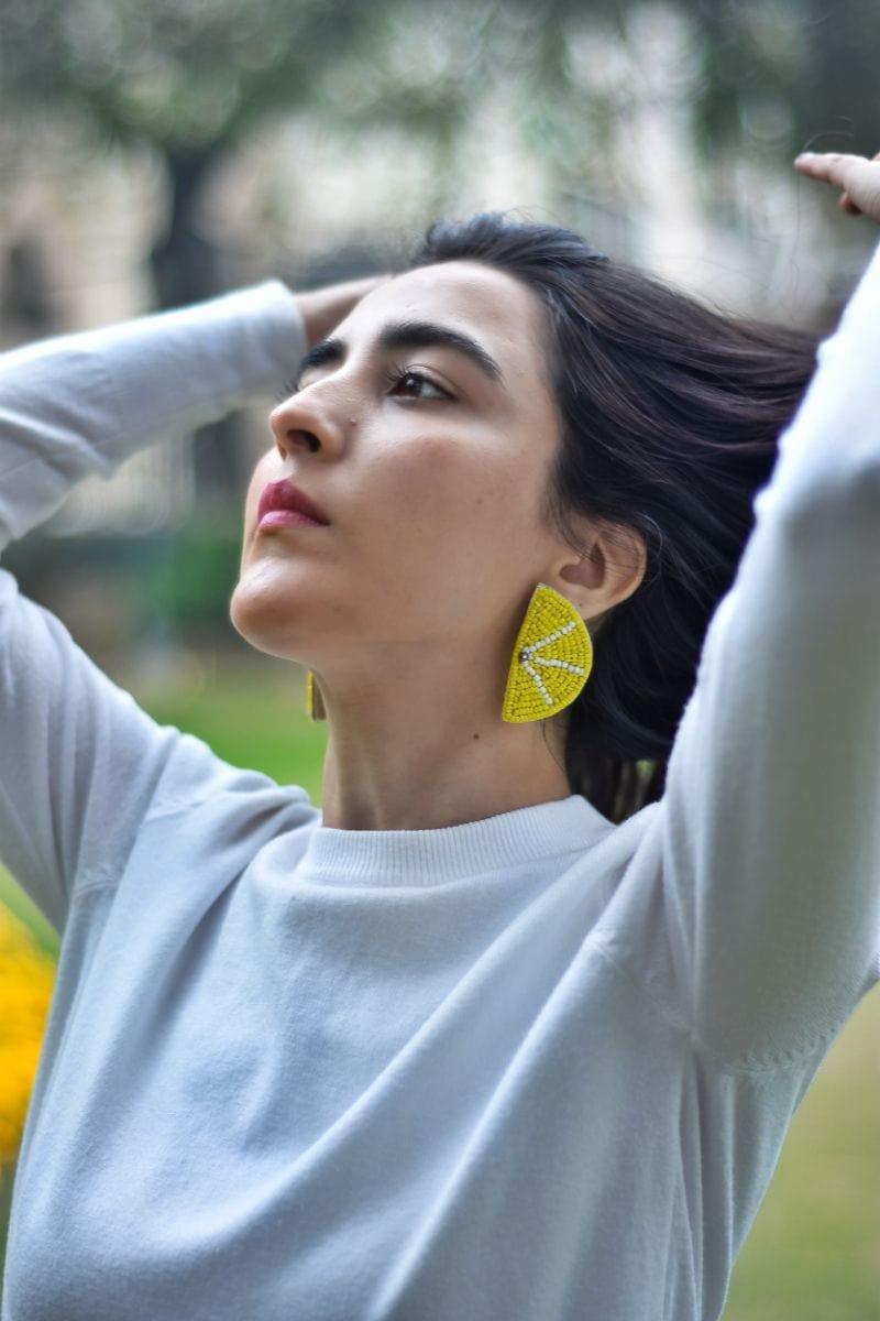 Chapter 13 - Lime Slice Earrings - 18991 - Yellow - Studio by TCS