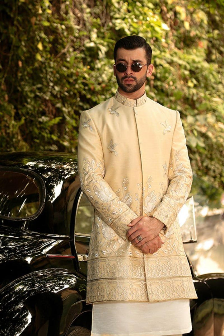 GEM Garments - Squab - Sherwani - Biege - 1 Piece - Viscose Polyester - Studio by TCS