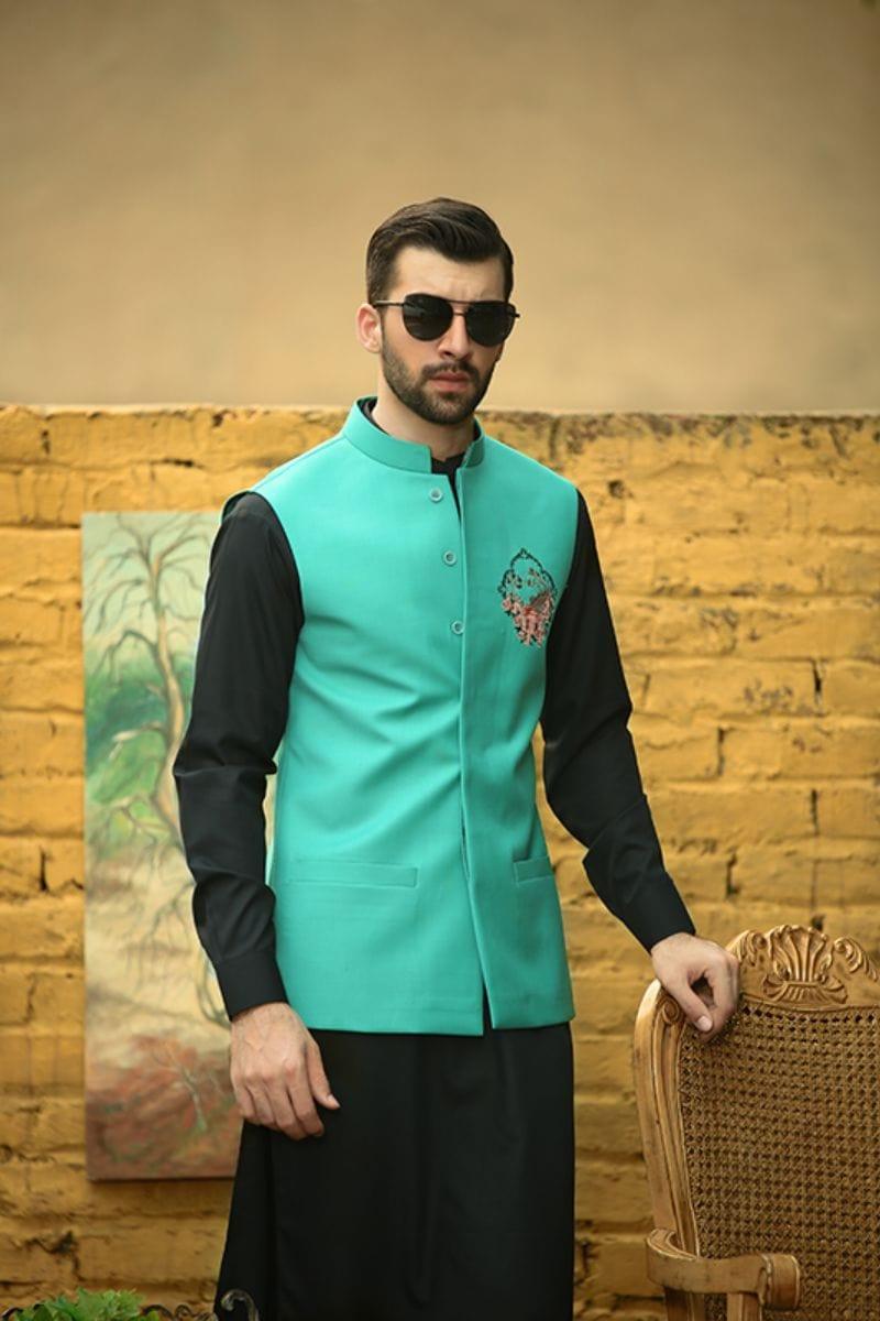 GEM Garments - Serene - Waistcoat - Sea Green - 1 Piece - Viscose Polyester - Studio by TCS