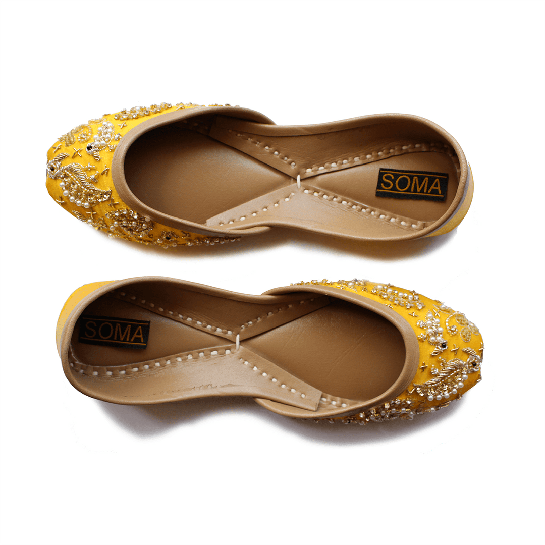 Soma - Flamincino Yellow Hand Crafted Footwear