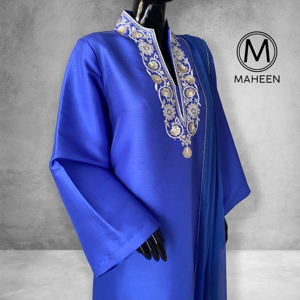 Maheen Khan - Lapis - Blue - Hand Embroidered - 3 Piece - Studio by TCS