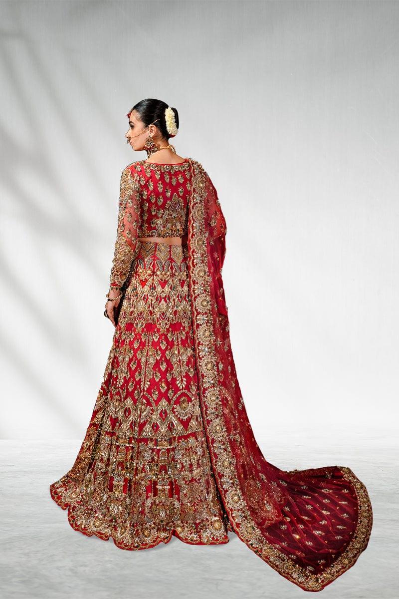 Malook - Hoor - Red - Net Choli - Lehenga - 3 Piece - Studio by TCS