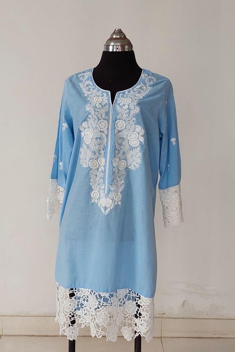 Mehr - RE 06 - Tunic - Sky Blue - Pure cotton - 1 Piece - Studio by TCS