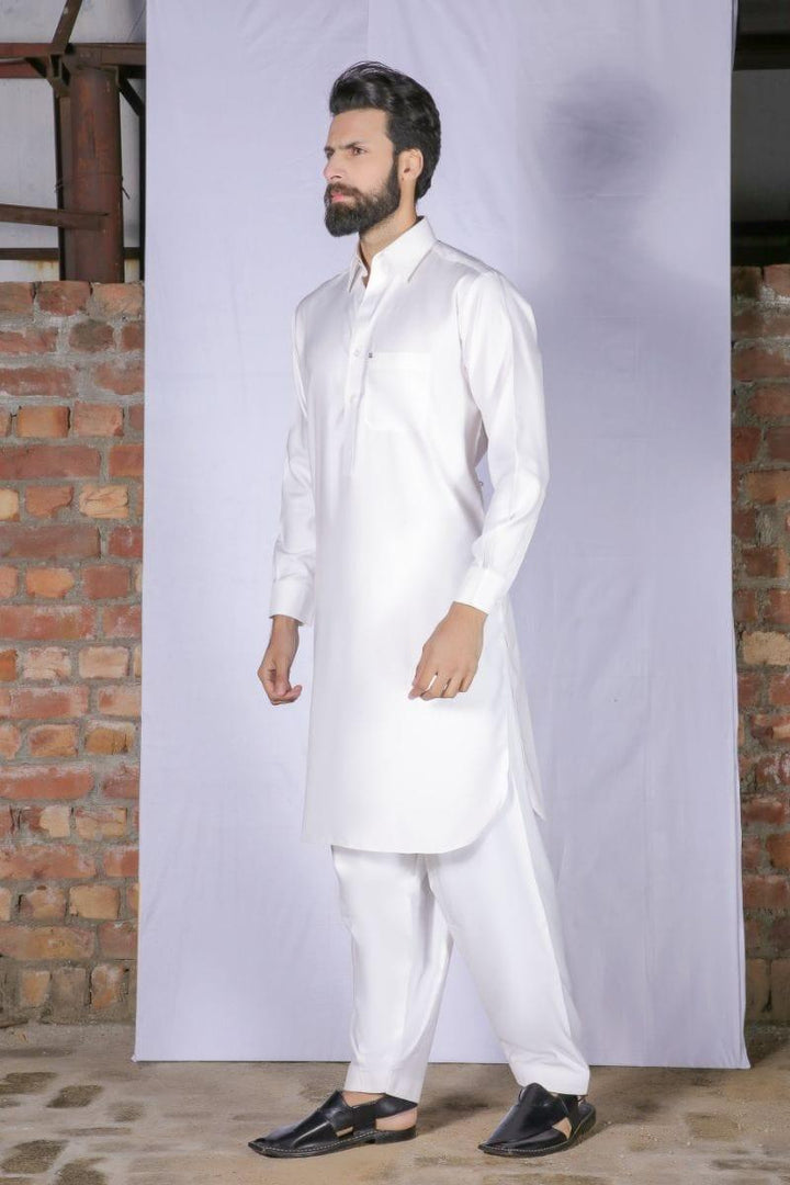 GEM Garments - Classic Off White Shalwar Kameez Collar - 2 Piece - Studio by TCS