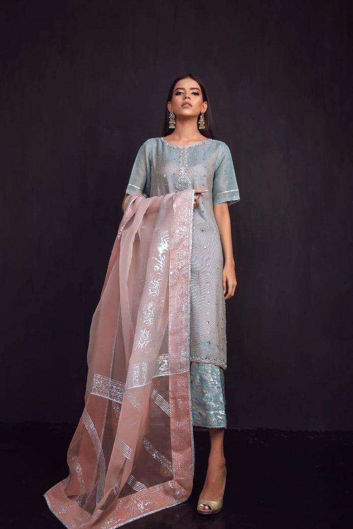 Sadia Aamir - Grey and Pink Sahar