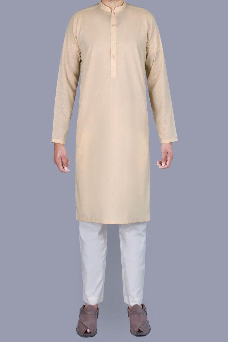 Uniworth - Beige Plain Kurta - K2300-3 - Studio by TCS