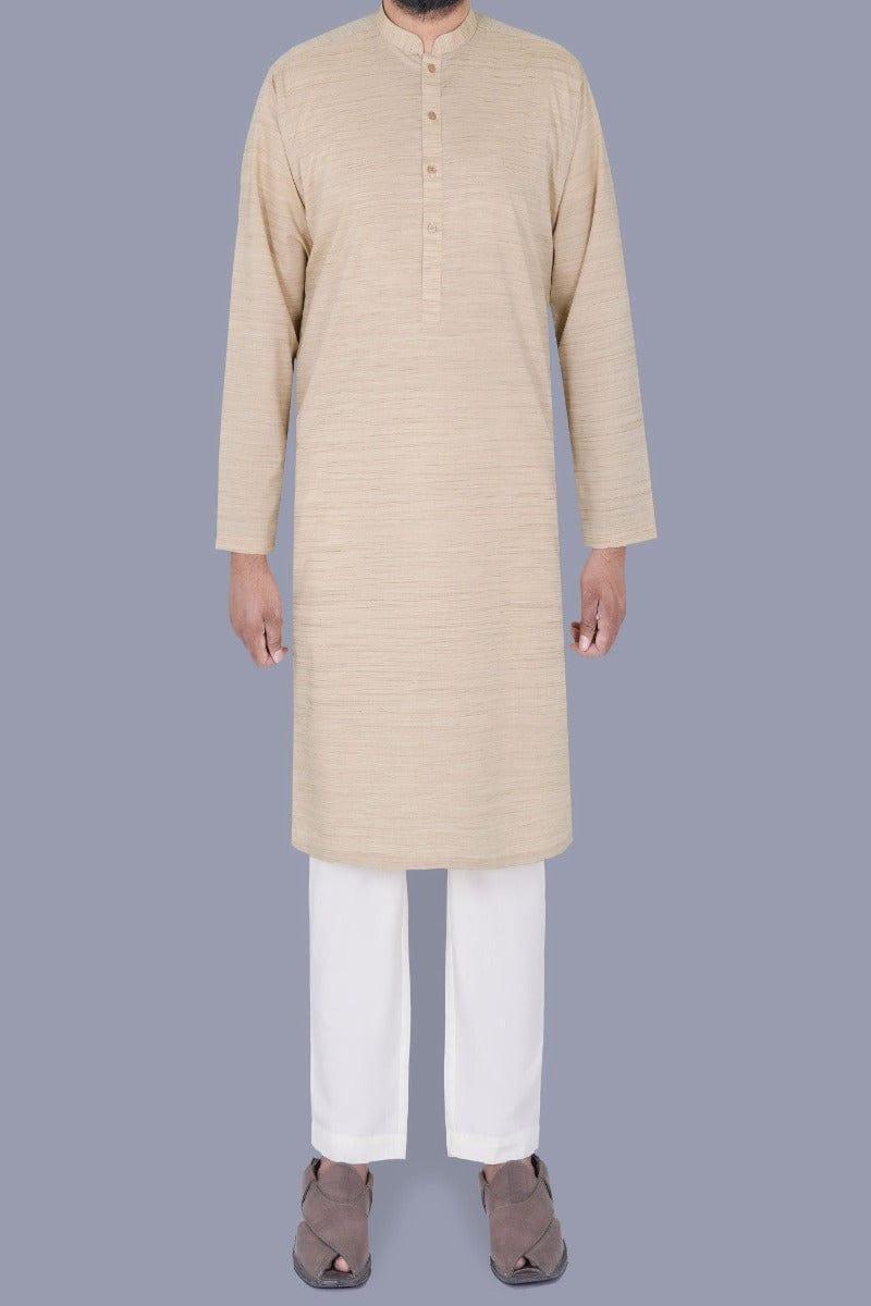 Uniworth - Fawn Plain Kurta - K230230-1 - Studio by TCS