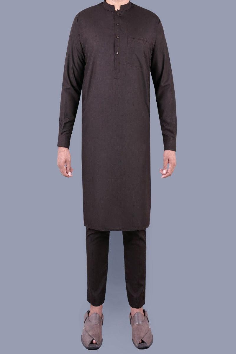 Uniworth - Maroon Plain Kurta Pajama - KP2223-2 - Studio by TCS