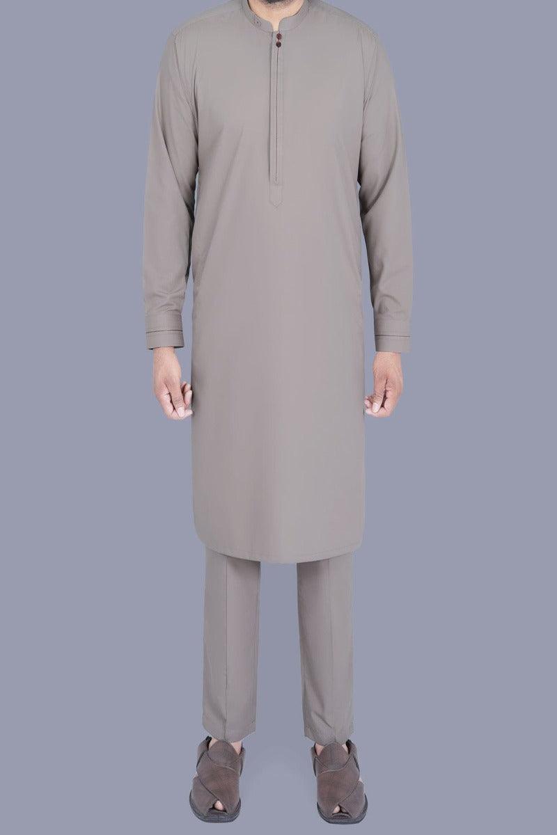 Uniworth - M Brown Plain Kurta Pajama - KP2306-2 - Studio by TCS