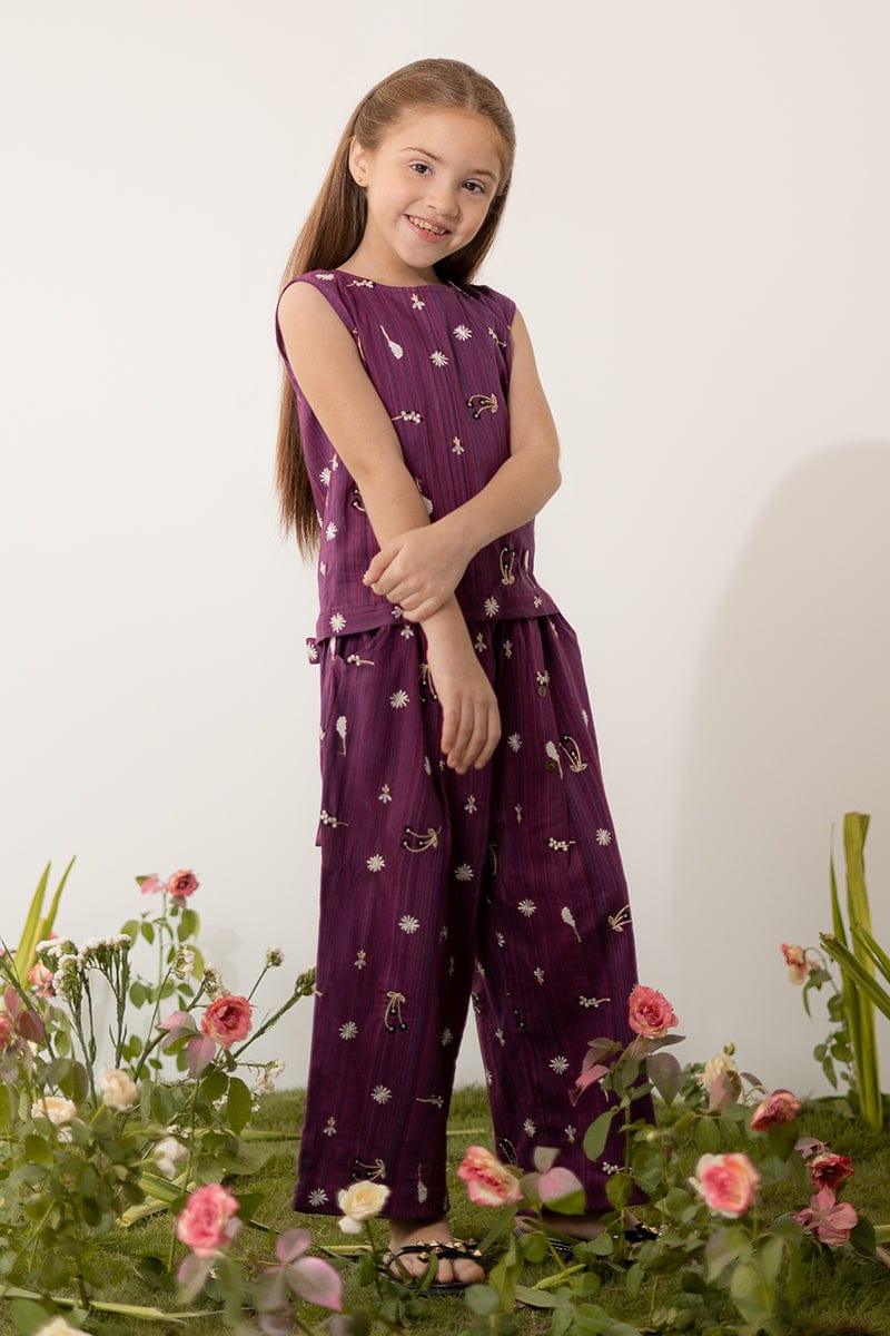  Little EGO - Zinnia 2 piece - Cotton - Purple - Studio by TCS 